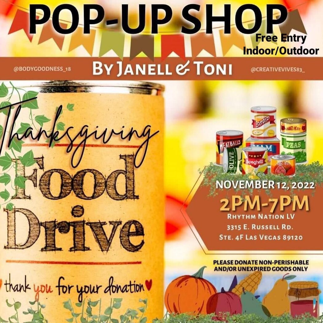 Hey Jack&rsquo;s Cookie Lovers!!! We will be vending at the🍁Thanksgiving Food Drive Popup Shop 🍁
Hosted By @bodygoodness_18 &amp; @creativevibes83_
🍂🍁🍁🌽November 12th 🦃 2pm - 7pm🌽🍁🍁🍂
Free Entry Indoor/Outdoor 
🎈New location🎈 At @rhythm